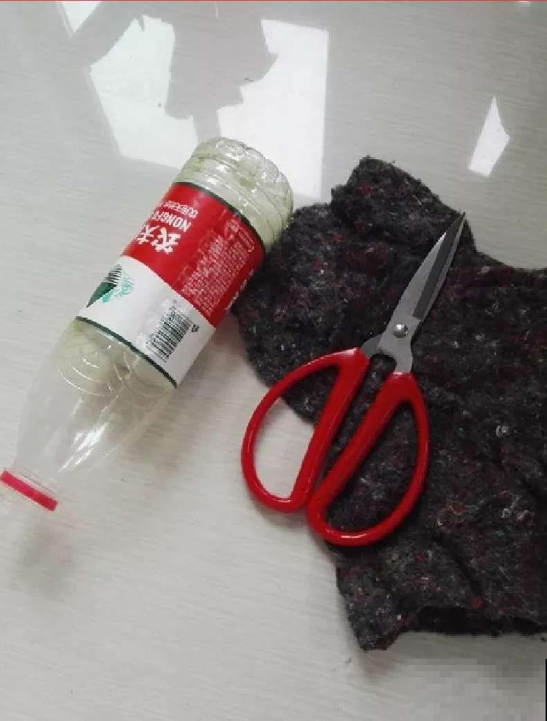 在养花人眼里，塑料瓶可是好宝贝，摇身一变成绿萝柱！
