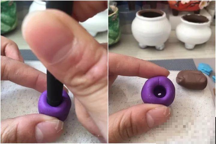 抢了侄子的橡皮泥，竟然拿去做花盆，比买的还好看！