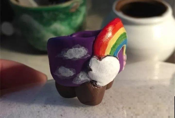 抢了侄子的橡皮泥，竟然拿去做花盆，比买的还好看！