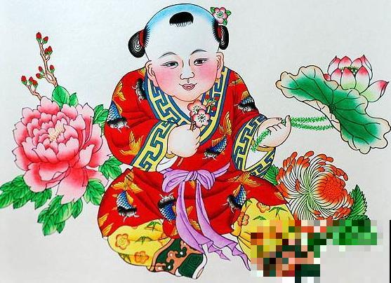 年画里的花，富贵吉祥，福气满满！