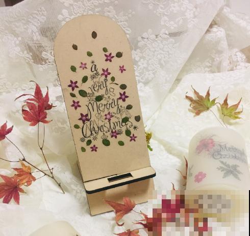 花瓣叶子摘下来，烘干后压一压，就能变成画！