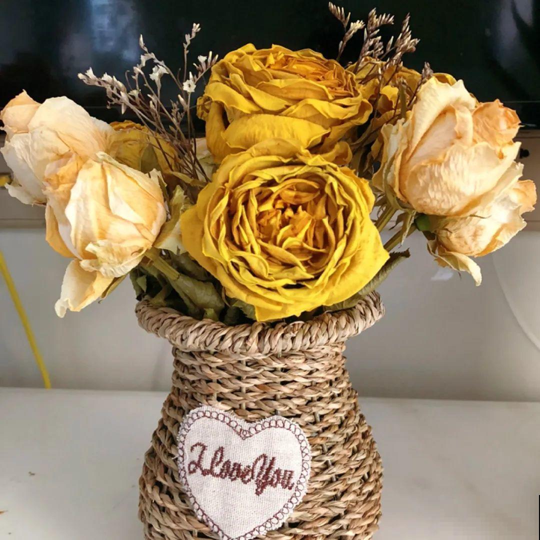 把花剪下来，倒挂几天风干，就能变成永生花！