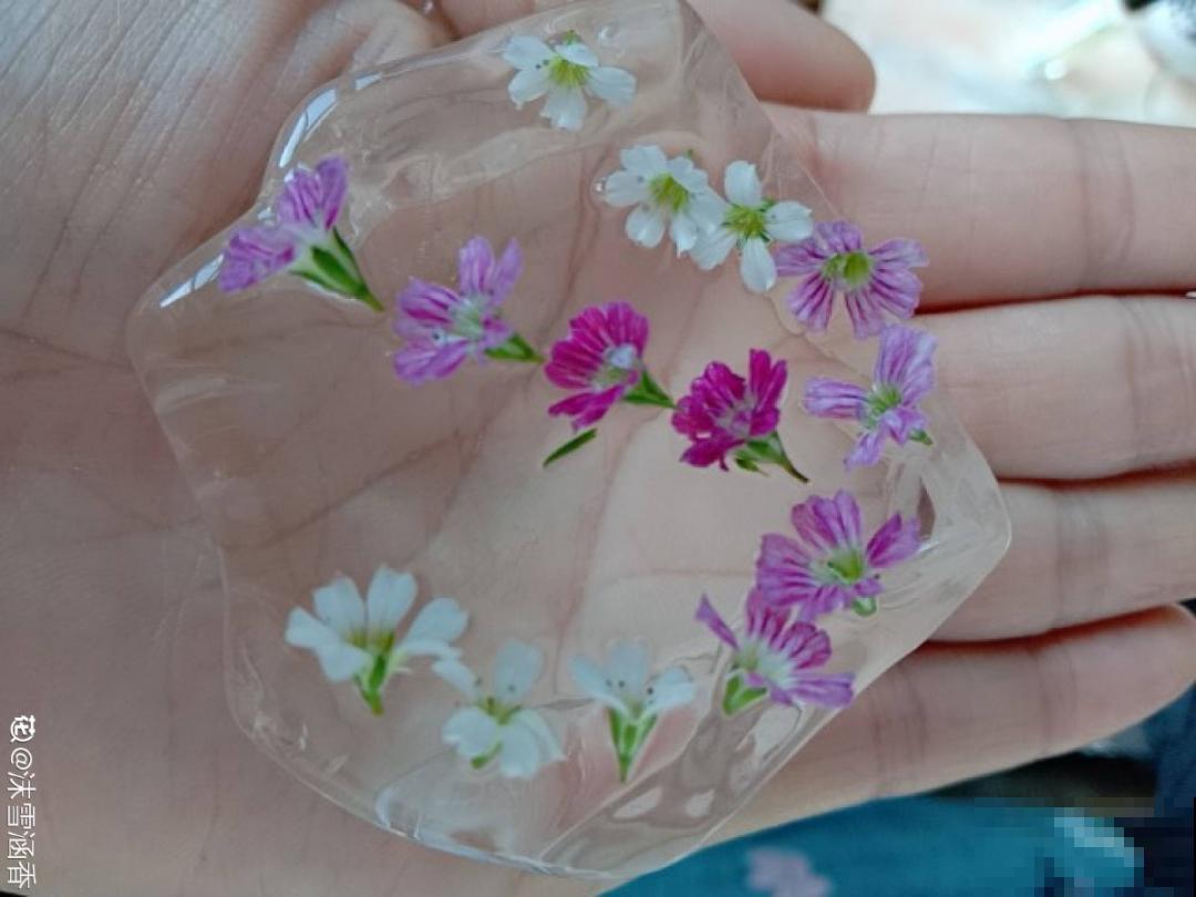 水里摆上花朵，室外冻一冻，简直美翻了！